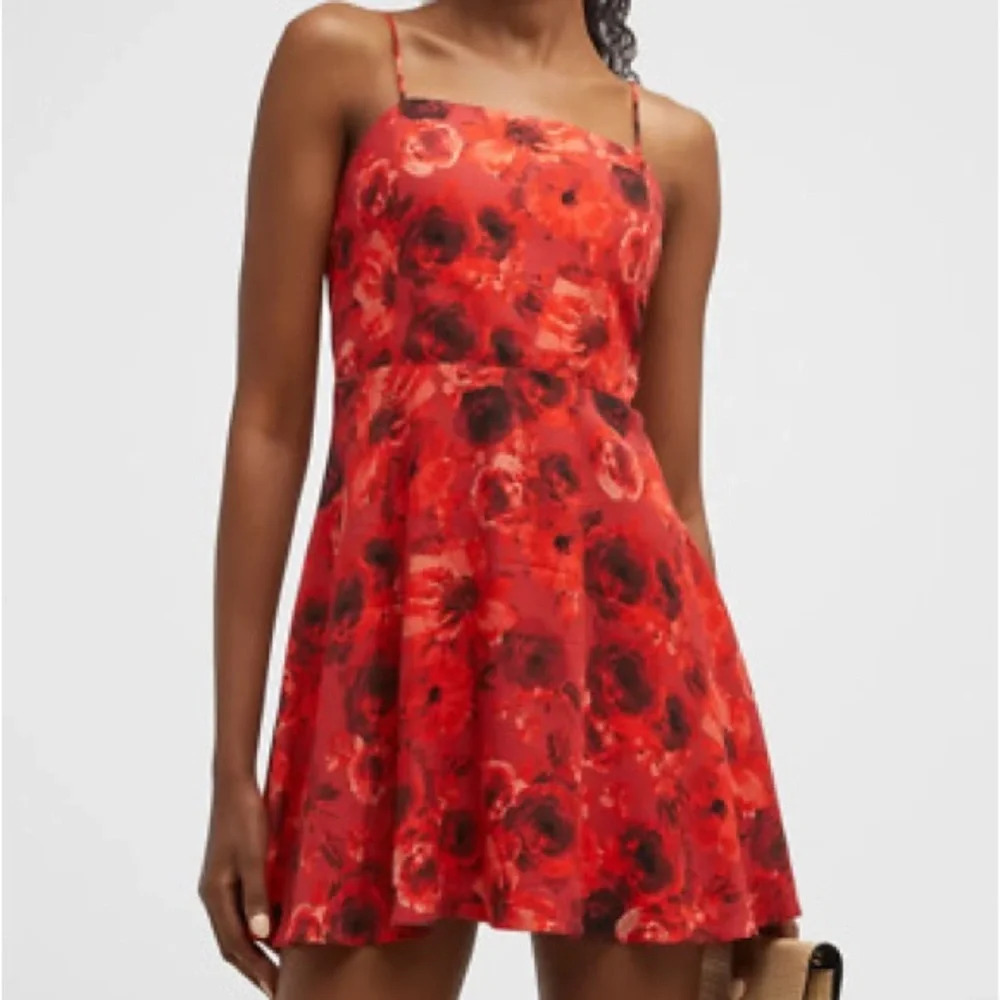 Alice + Olivia Red Floral Mini Dress - Picture 2 of 15